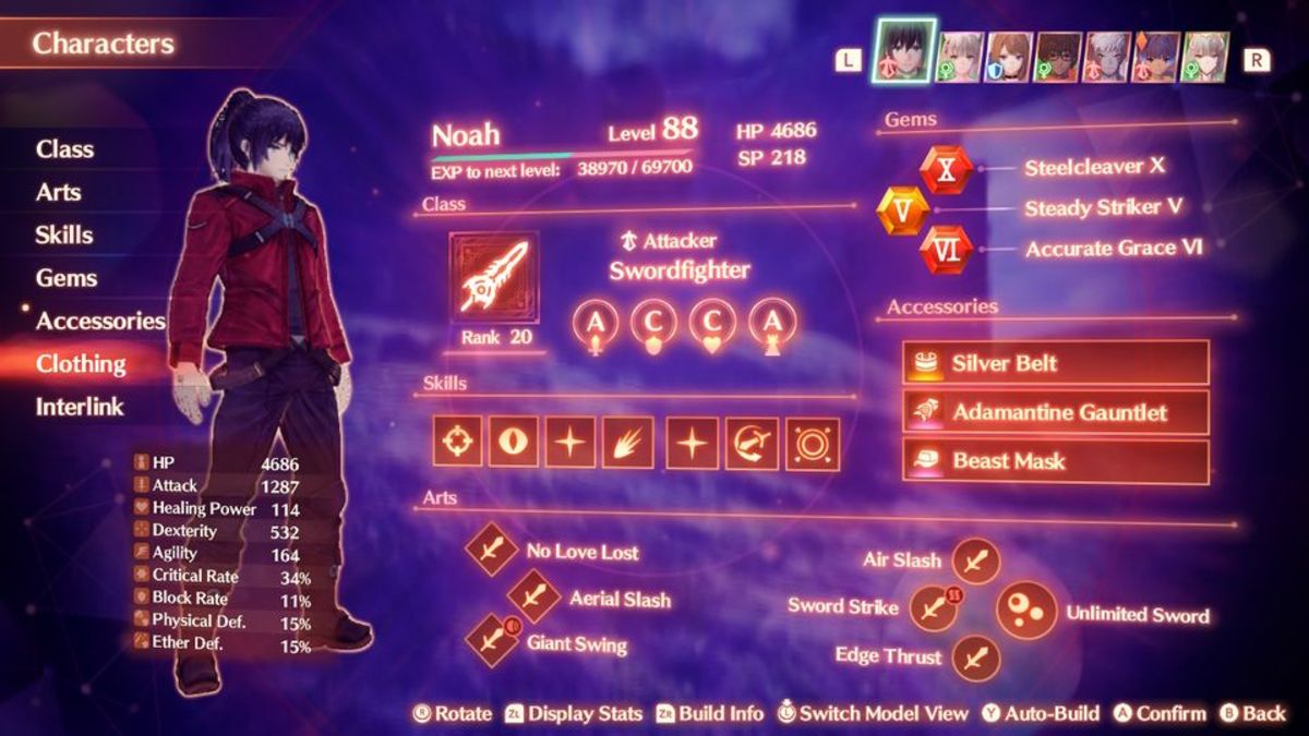 Xenoblade 3 Noah Swordfighter